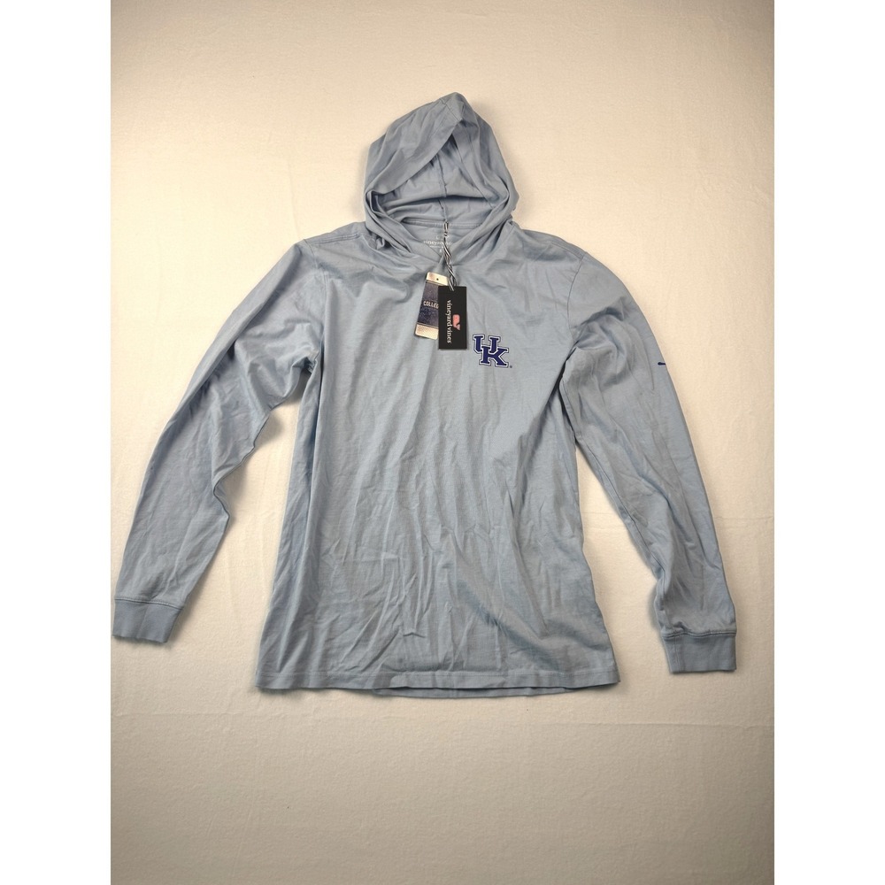 Vineyard Vines Mens Kentucky Wildcats UK Hooded T-Shirt Light Blue Small NWT